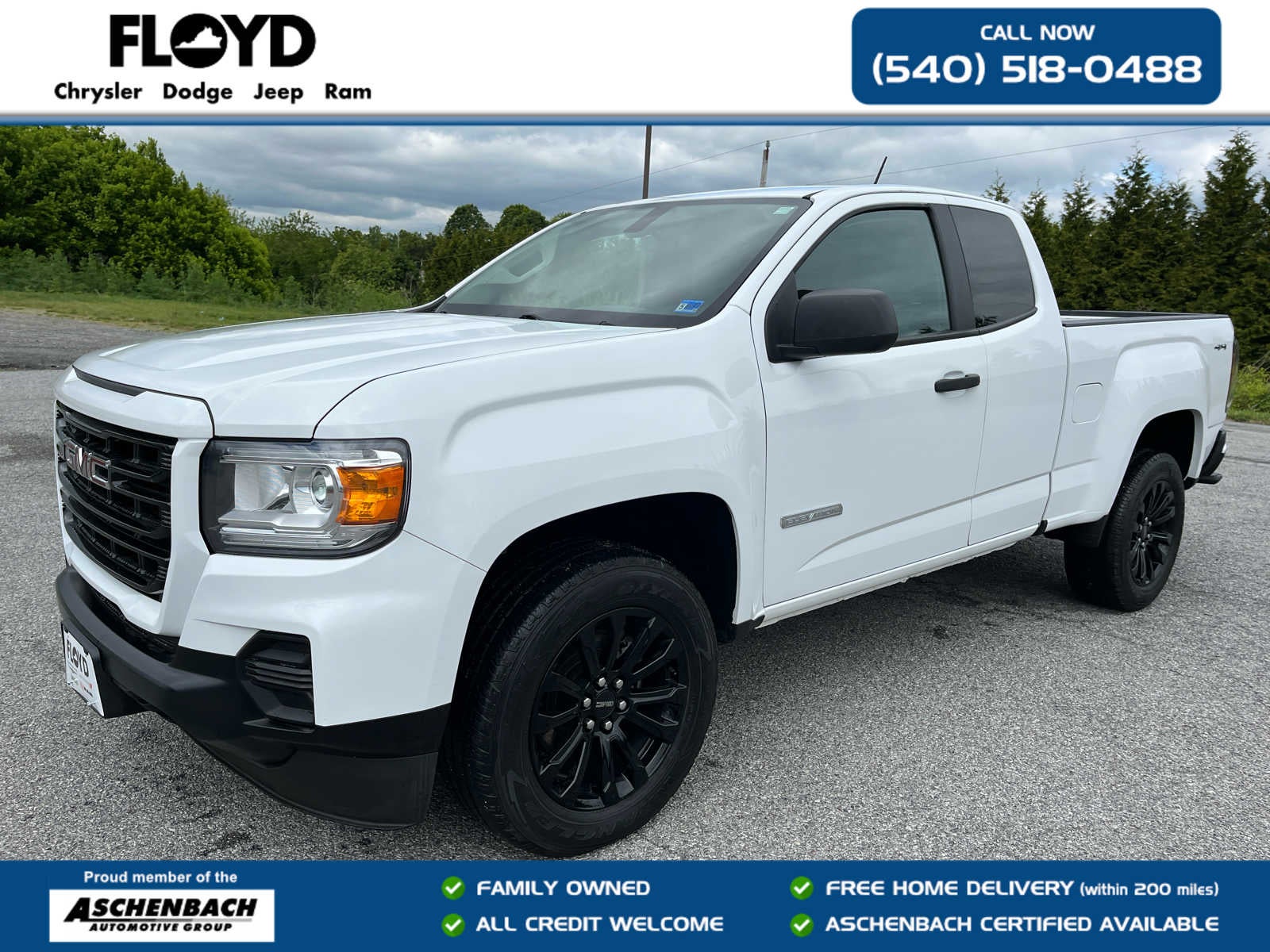 2022 GMC Canyon 4WD Extended Cab Elevation Standard