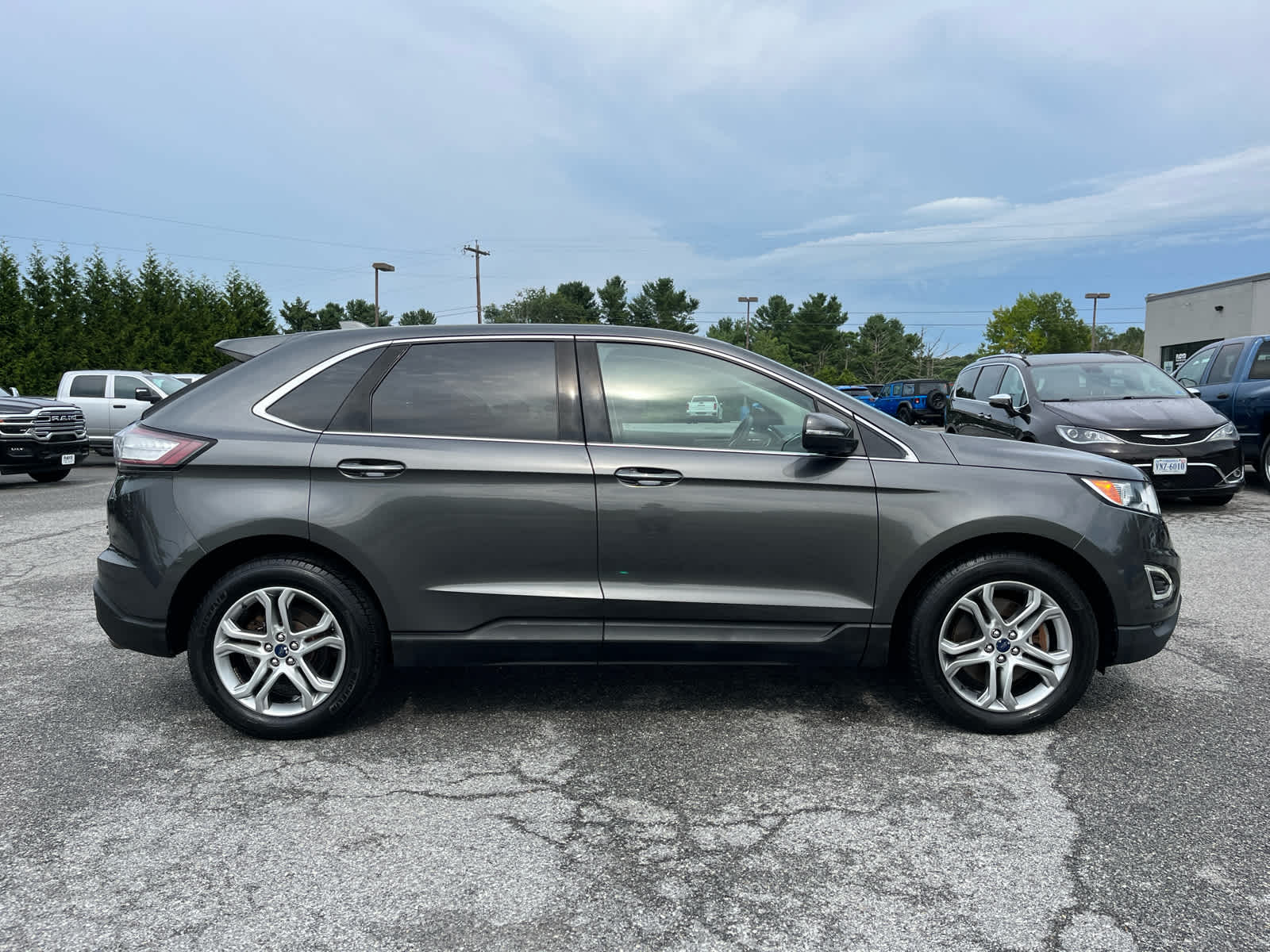 Used 2017 Ford Edge Titanium with VIN 2FMPK4K94HBB05724 for sale in Floyd, VA