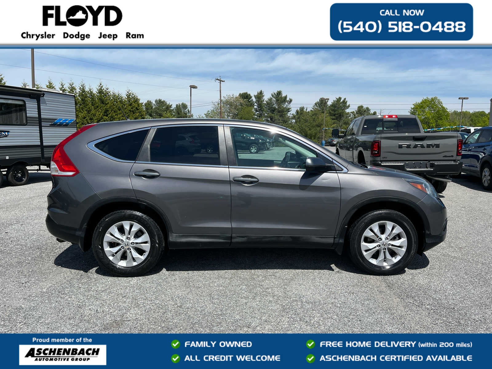Used 2013 Honda CR-V EX with VIN 2HKRM4H50DH682244 for sale in Floyd, VA
