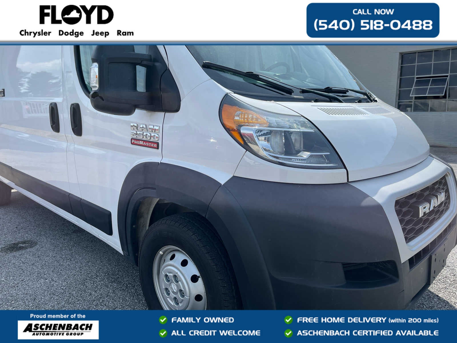 2021 RAM ProMaster 2500 Cargo Van High Roof 159' WB