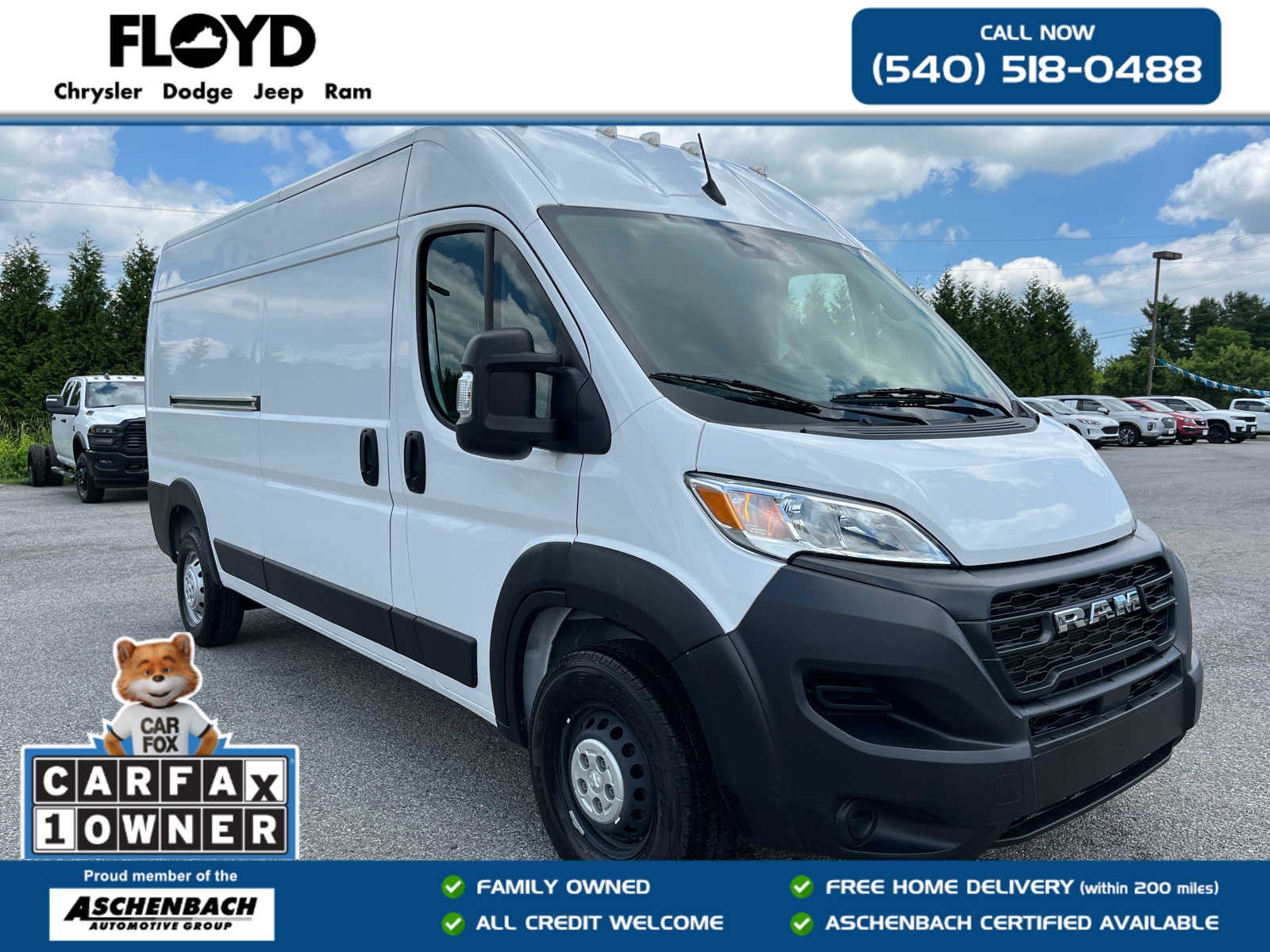 2023 RAM ProMaster 2500 Cargo Van High Roof 159' WB