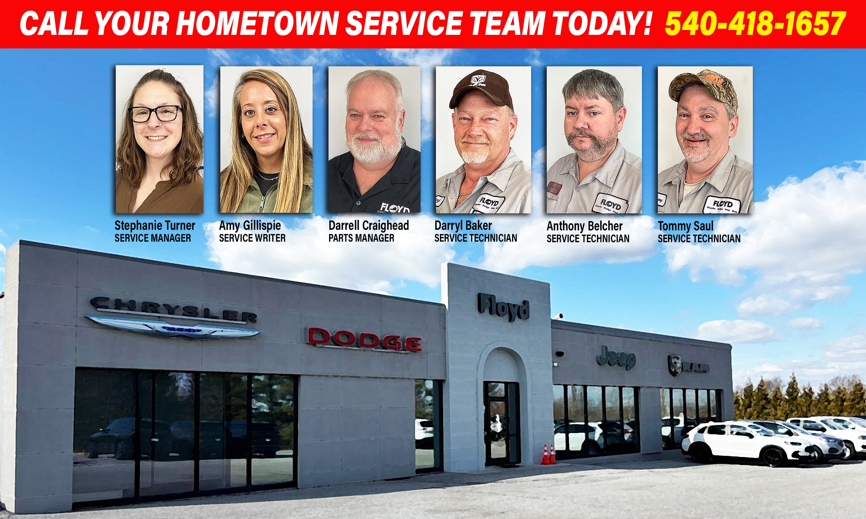 Contact Us at 540-418-1657